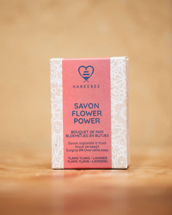 Savon Power Flower naturel bio belge artisanl savonnerie habeebee bruxelles durable