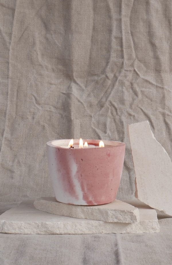 Terrea bougie artisanale béton