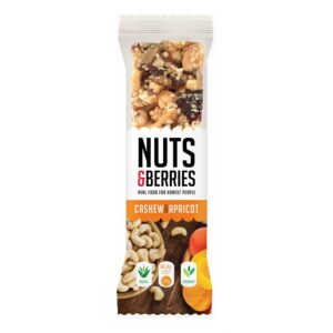 Nuts & berries Energy bar noix cajou-abricot bio 30g x2