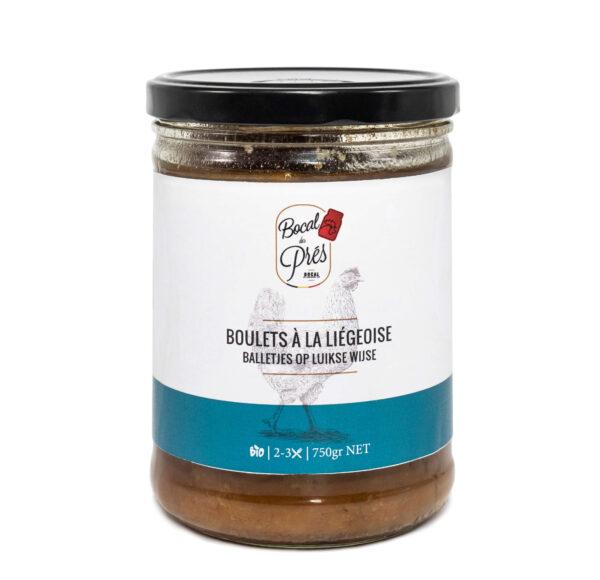 Bocal des Prés boulets liégeois bio 750g