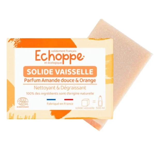 Savon vaisselle solide - Amande douce et orange 150g - Echoppe