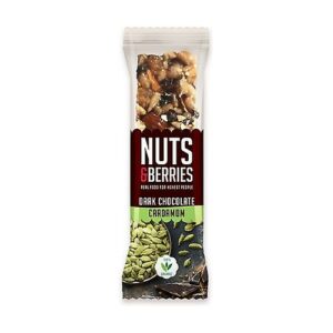 Nuts & berries Chocolat noir cardamome bio 40g x2