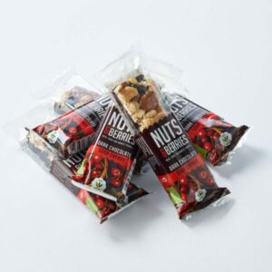 Nuts & berries Chocolat noir cerise bio 40g x2